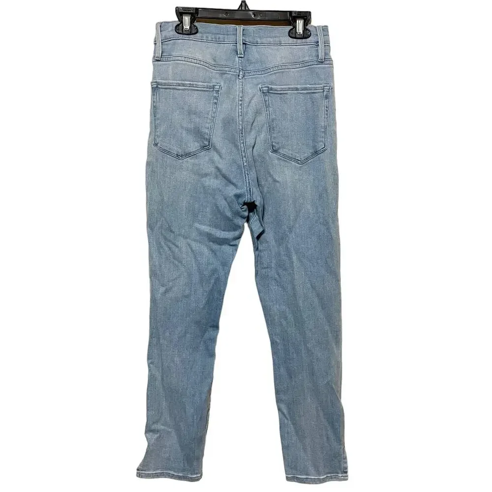 Frame Ali High Rise Cigarette Light‎ Wash Jeans